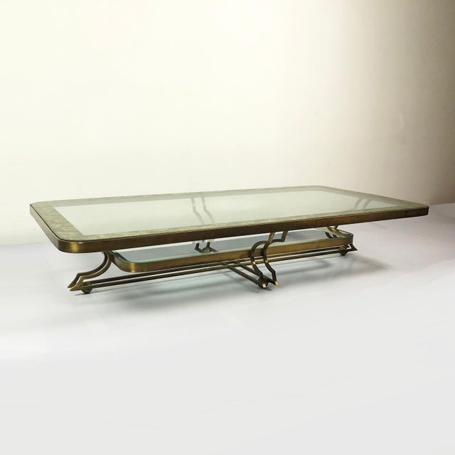 1960s Glass Bronze Tables Designed by Arturo Pani - Set of 3 For Sale - Image 5 of 11