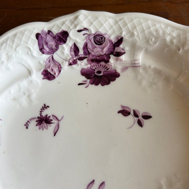 Pair of Antique Job Ridgway Cauldon Place Double-Handled Trays, Pattern B1154, Circa 1808-1814 For Sale - Image 6 of 12