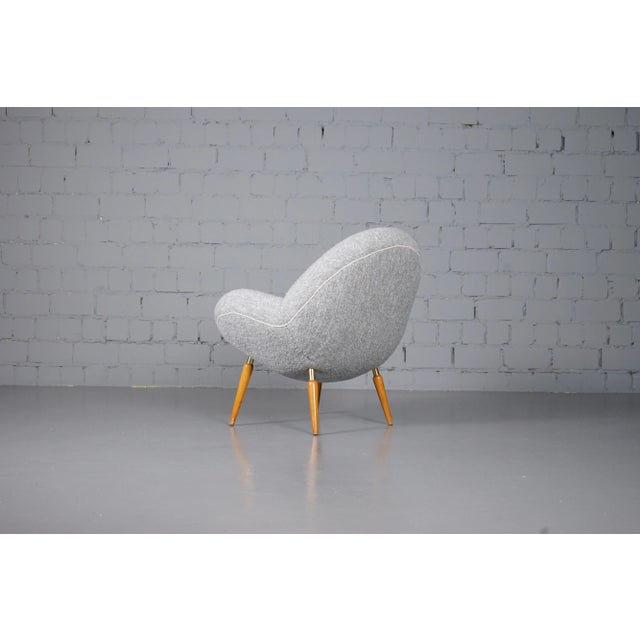 Mid-Century Modern Lounge Chair with Dedar Boucle Fabric by Fritz Neth for Correcta, 1950s For Sale - Image 3 of 12