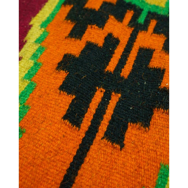 Rustic Vintage Wool Flatweave Rug, 1970s For Sale - Image 3 of 10