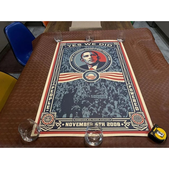 This beautiful and 100% authentic poster of President Barack Obama, unnumbered and unsigned series, designed by street...