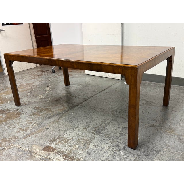 Drexel Heritage Vintage Drexel Heritage Extension Dining Table For Sale - Image 4 of 12