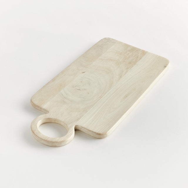 Made of a mango wood and finished in a lightWhitewash, this contemporary serving board is the perfect foundation for an...