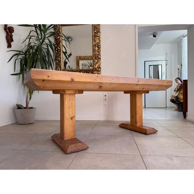 Rustic Farmhouse Table, Reclaimed Wood Dining Table, Dimensions: Height x Width x Depth 79 x 198 x 72 cm. For sale is a...