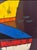 An original abstract oil painting by artist Vadim Puyandaev, featuring a dynamic composition of geometric forms layered in...