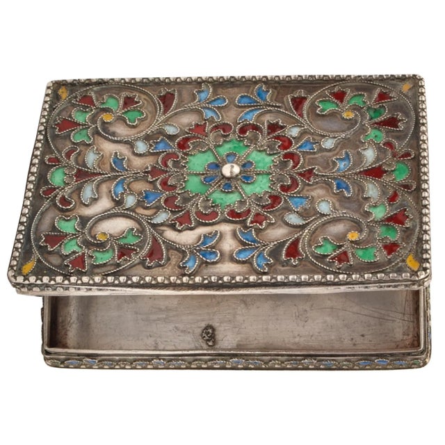 Antique Greek Civil War Pure Silver Cloisonne Case Engraved Athens Army Day 1946 For Sale In Portland, OR - Image 6 of 11