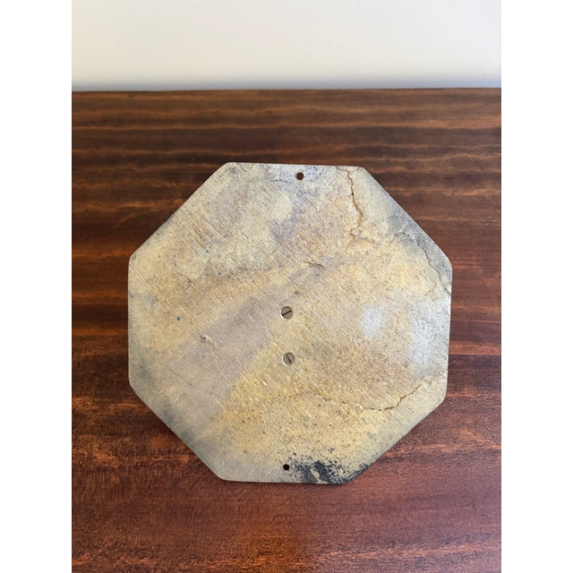 Metal Vintage English Country Brass Garden Sundial "Time Flies" For Sale - Image 7 of 7