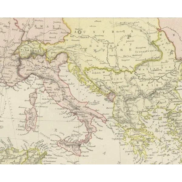 Map of the Mediterranean Shores, 1882 For Sale - Image 4 of 7
