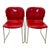 Gerd Lange Red Dsm400k Nova Chairs for Atelier International - a Pair For Sale