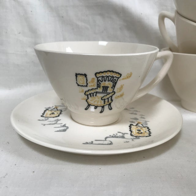 1950s 1950s Marcrest Stetson 'Gay Nineties' Dinnerware - Set of 17 For Sale - Image 5 of 8