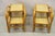 Vintage Tiki Rattan Bentwood Bamboo 2 Tier Sculptural End Tables - A Pair For Sale - Image 4 of 12