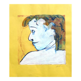 Contemporary Drawing, Blue Eyed Woman Drawing by Martha Holden For Sale