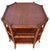 Palm Beach Regency Octagonal 3-Tier Faux Bamboo Side Table With Woven Rattan & Glass For Sale - Image 10 of 10