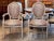 Late 19th Century Pair of Louis XVI Style Painted Arm Chairs For Sale - Image 9 of 9