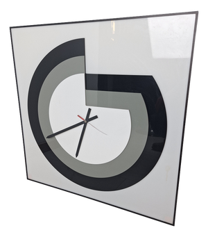 Vintage Wall Clock in Acrylic Glass, 1970s