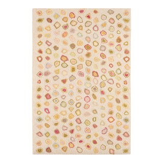 Dash & Albert by Annie Selke Cat's Paw Pastel Micro Hooked Wool Rug, 2' x 3' For Sale