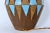 Coffee 1950s Aldo Londi Cocoa & Pale Blue Ceramic Table Lamp For Sale - Image 8 of 12