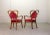 Set of Mid-Century French Red Velvet Armchairs, 1950s For Sale - Image 9 of 14