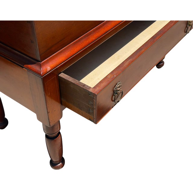 Antique American Federal Cherry Wood Bible Box.