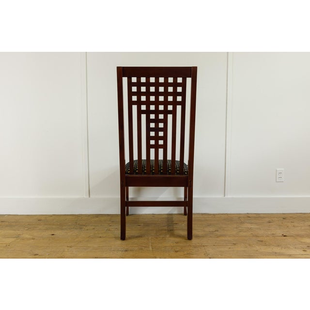 Stickley Set of 4 Stickley Cherry Dining Chairs - Mackintosh Style (Made in America) For Sale - Image 4 of 7