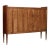Wood Italian Modern Rationalist Credenza in Rosewood For Sale - Image 7 of 8