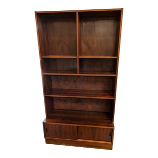 Brazilian Rosewood Mid Century Danish Bookcase For Sale