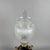 Antique French Table Lamp in Porcelain, Brass and Satin Glass For Sale - Image 6 of 15