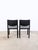 1980s Black Leather Chairs by Matteo Grassi, Italy, 1980, Set of 2 For Sale - Image 5 of 13