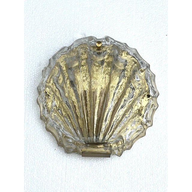 Murano Glass Shell Wall Lamp from Limburg, 1960s For Sale - Image 9 of 9