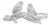 White Washed Birds on Branch Figurine 9.5"L For Sale