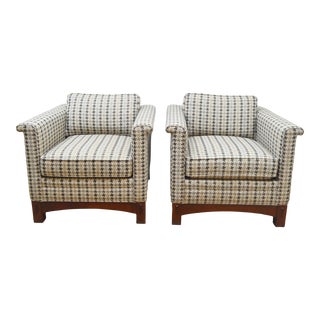 Pair Stickley Club Chairs For Sale