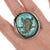 sz9 Large Vintage Navajo turquoise nugget ring in silver. Marked or unmarked as shown in pics, weight and other...
