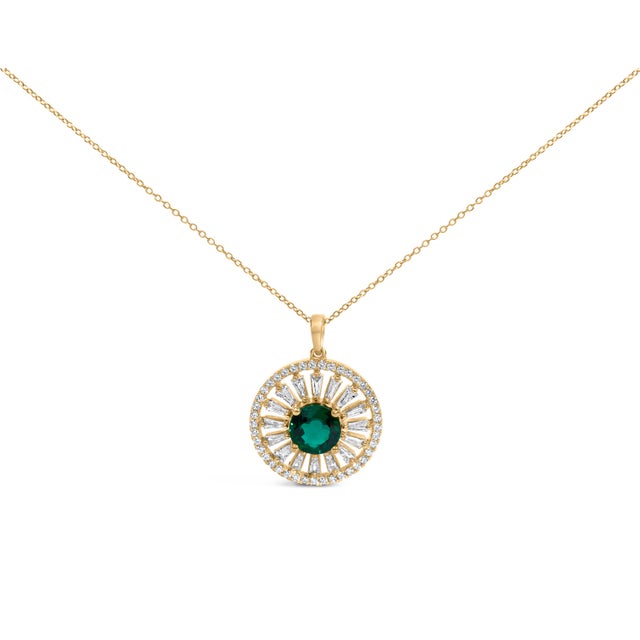 Glow with a modern talisman that marries celestial charm and refined craftsmanship. A luminous round medallion in polished...