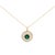 Glow with a modern talisman that marries celestial charm and refined craftsmanship. A luminous round medallion in polished...