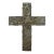 Milagros Nailed Brass Charms Mexico Folk Art Wall Hanging Cross For Sale