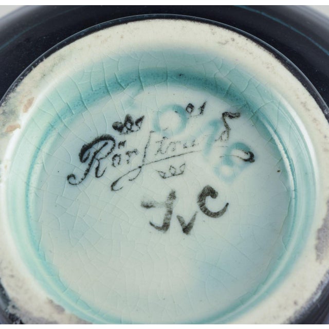 1930s Art Deco Vase in Glazed Faience by Ilse Claesson for Rörstrand, Sweden, 1930s For Sale - Image 5 of 6