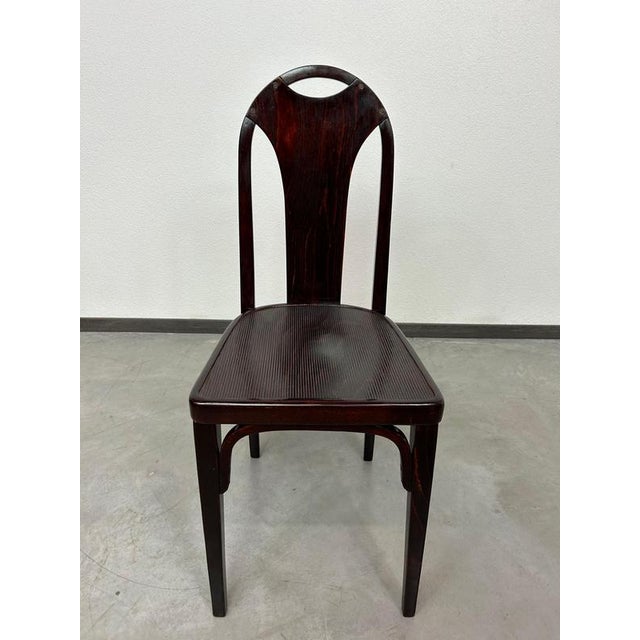 Secession No. 373 Chair attributed to Josef Hoffmann / Otto Prutscher for J&J Kohn, 1890s For Sale - Image 3 of 15