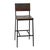 Farmhouse Salvaged Acacia & Iron Bar Stool For Sale - Image 3 of 5