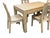Oriental Light Wood Rough Grain Rectangular Dining Table 4 Chairs Set For Sale - Image 15 of 16