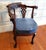 Late 19th C English Victorian Gothic Revival Carved Mahogany Green Man Corner Chair For Sale - Image 4 of 6