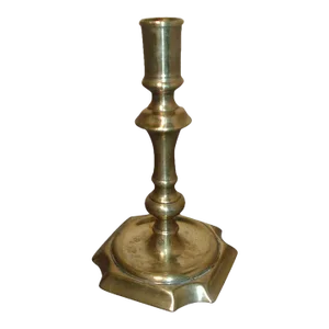 Antique 18th Century English Brass Candlestick