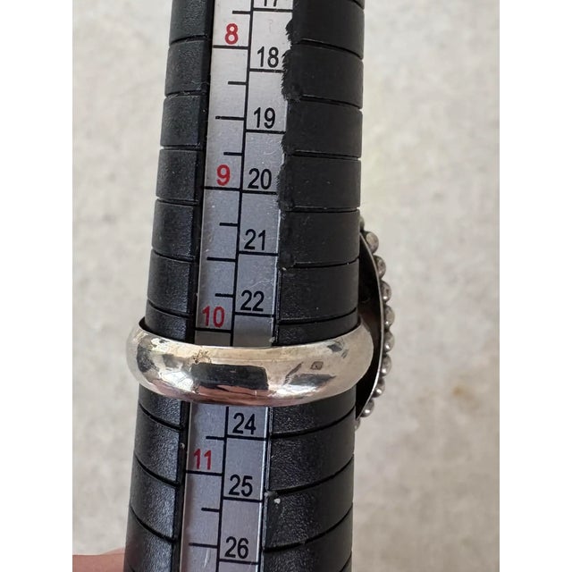 Vintage Blue Lapis and Sterling Silver Ring, Size 10.25 For Sale - Image 4 of 8