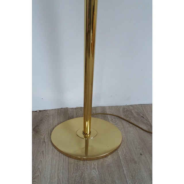 Gilded Brass Floor Lamp in the style of Gio Ponto, 1970s For Sale - Image 15 of 18
