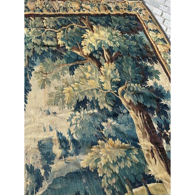 Large French Aubusson Tapestry, 1700s For Sale - Image 10 of 18
