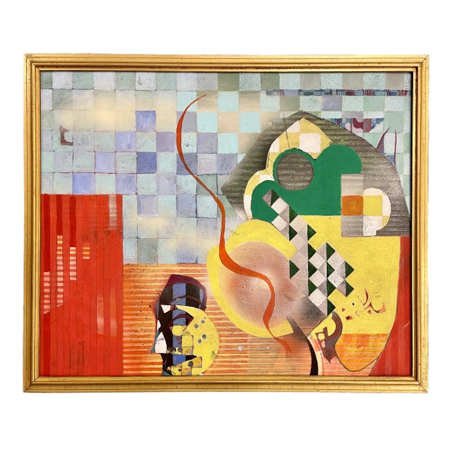 Sallie Whistler Marcucci Abstract Painting Titled "Subconscious" For Sale