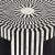 Plastic Rimma Bone Inlay Side Table, Black & White For Sale - Image 7 of 9