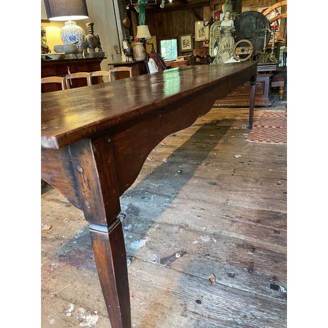 Mid 19th Century Rustic Dining Table of Teakwood For Sale In Boston - Image 6 of 8