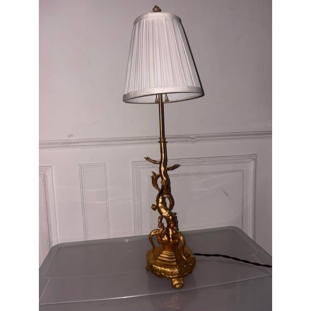 Gold Art Nouveau Liberty Lamp, 1930 For Sale - Image 8 of 12