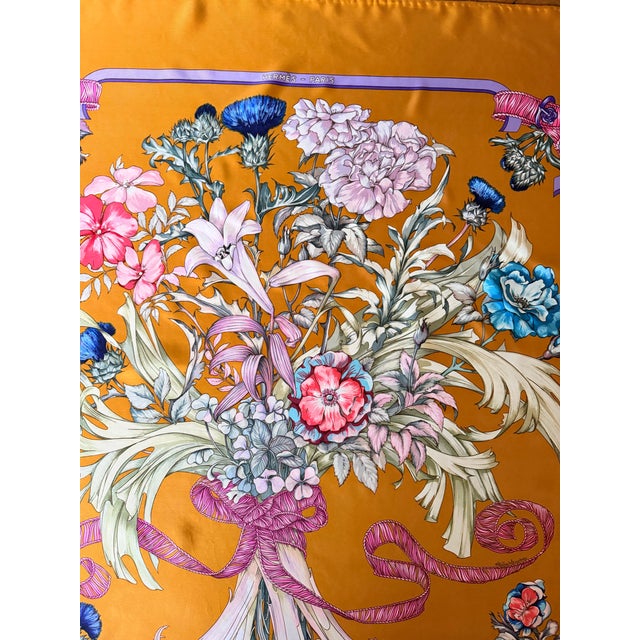 Hermès Regina 1988 Silk Scarf Designed by Menchari Leila For Sale - Image 10 of 12