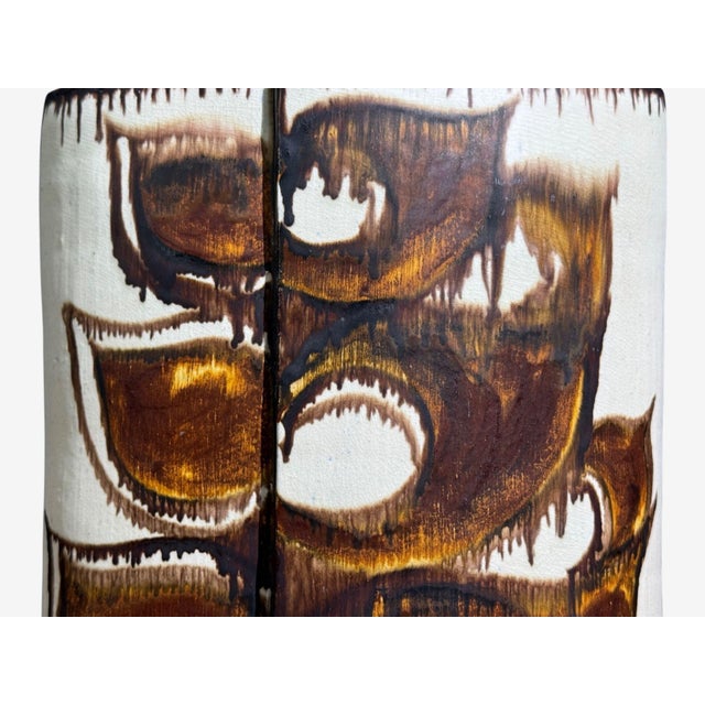 Ceramic Bj Keramik, Large Table Lamp, Brown Stoneware, Denmark, 1960's For Sale - Image 7 of 12